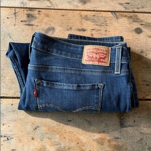 Levi's Women's Skinny Jeans - Dark Blue Denim